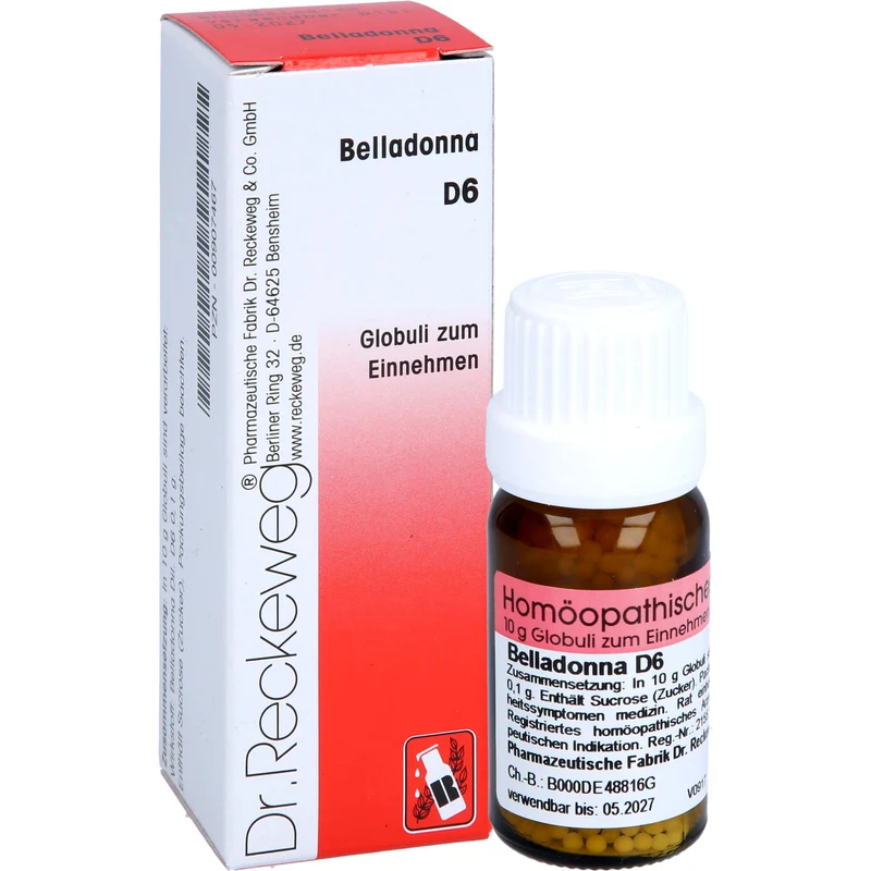 Belladonna D6 Reckeweg Glob., 10 g GLO