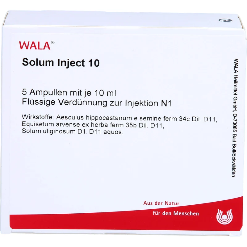 WALA Solum Inject 10 flüssige Verdünnung, 5 St. Ampullen