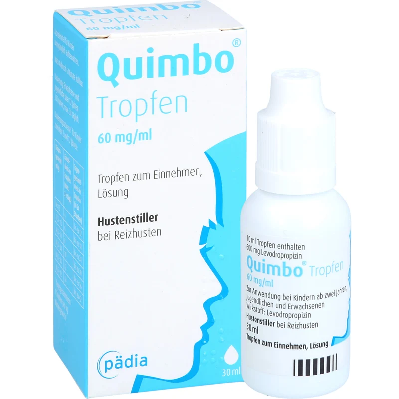 Quimbo Tropfen Hustenstiller bei Reizhusten, 30 ml Lösung
