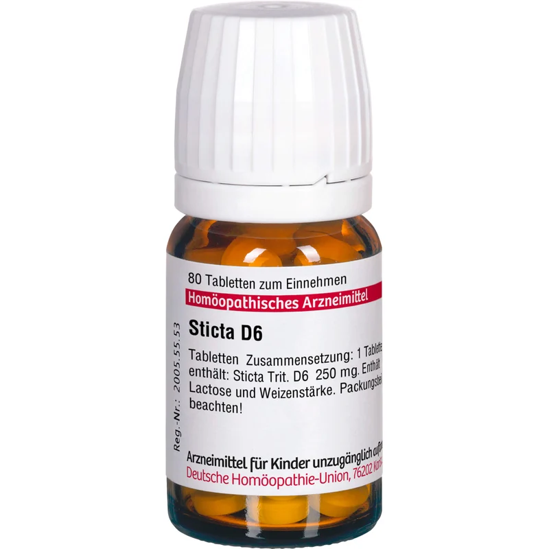 Sticta D6 DHU Tabletten, 80 St. Tabletten