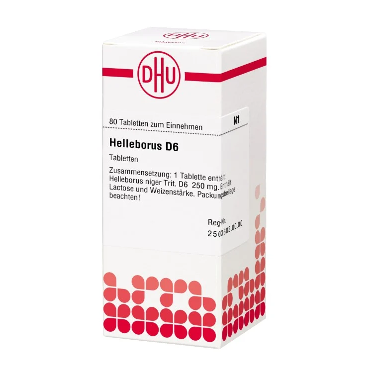 Helleborus D6 DHU Tabletten, 80 St. Tabletten