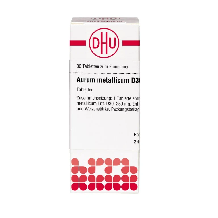 Aurum metallicum D30 DHU Tabletten, 80 St. Tabletten