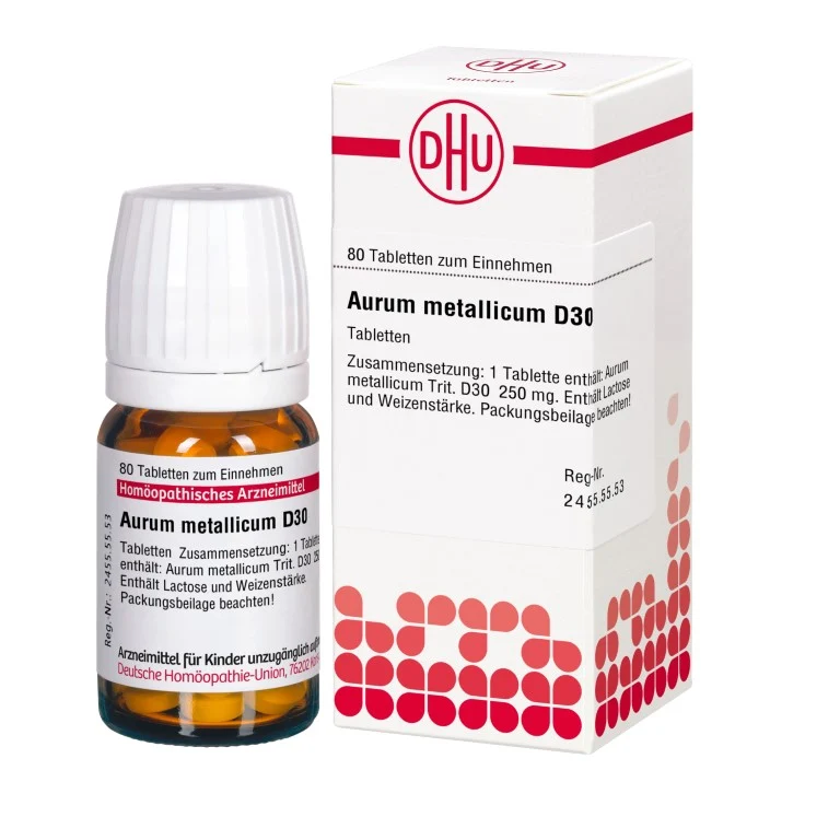 Aurum metallicum D30 DHU Tabletten, 80 St. Tabletten