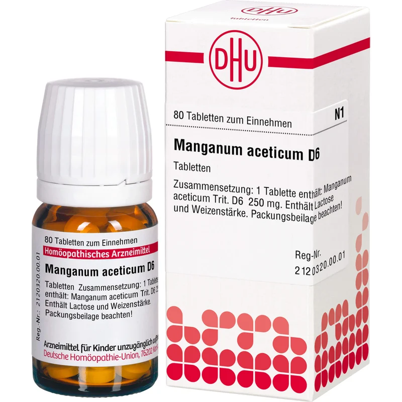 DHU Manganum aceticum D6 Tabletten, 80 St. Tabletten