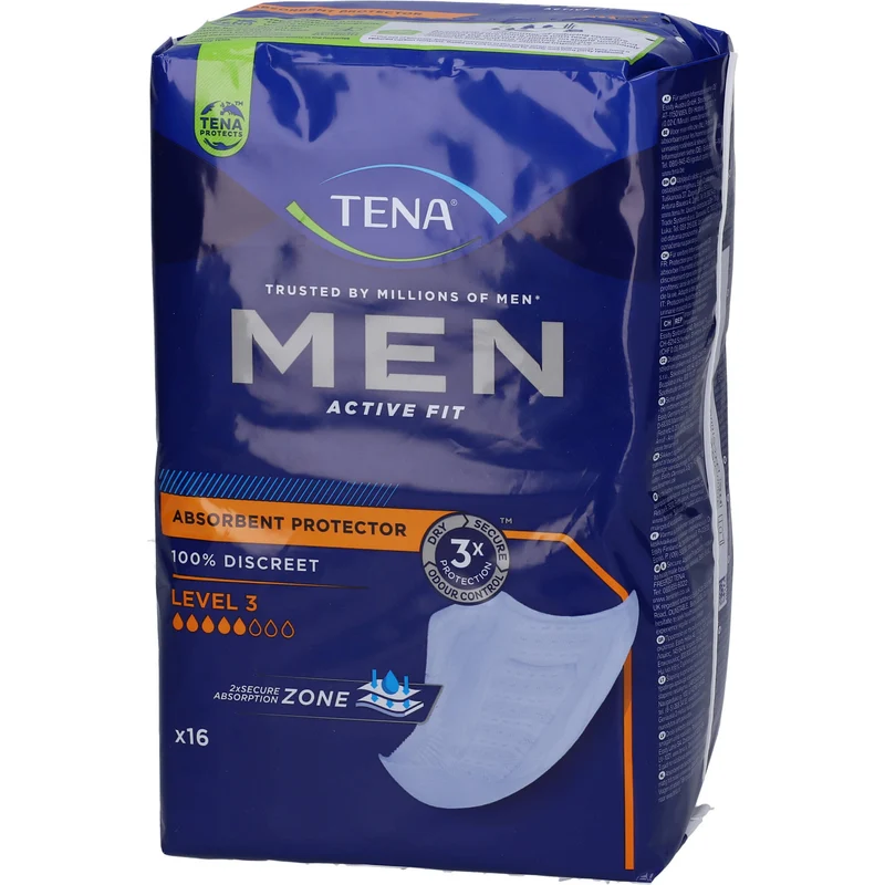 TENA Men Active Fit Level 3 Inkontinenzeinlagen, 16 St. Einlagen