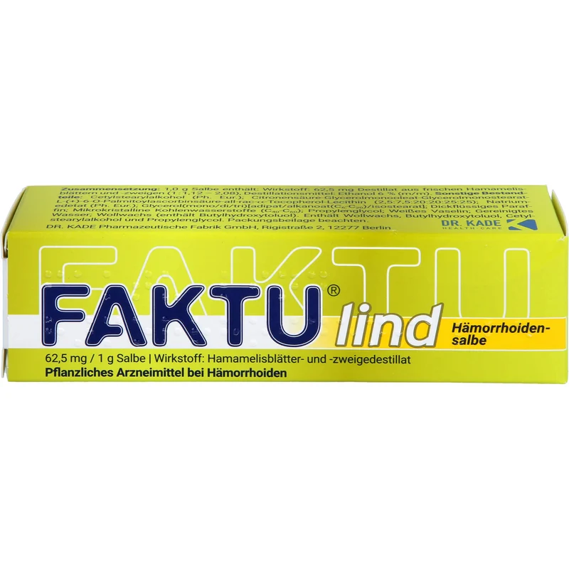 FAKTU lind Hämorrhoidensalbe, 25 g Salbe