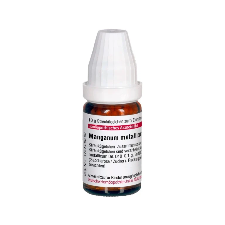Manganum metallicum D10 DHU Globuli, 10 g Globuli