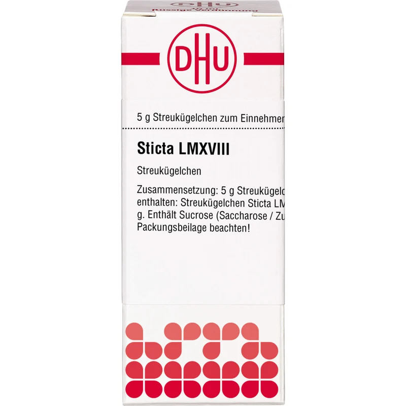Sticta LM XVIII DHU Globuli, 5 g Globuli