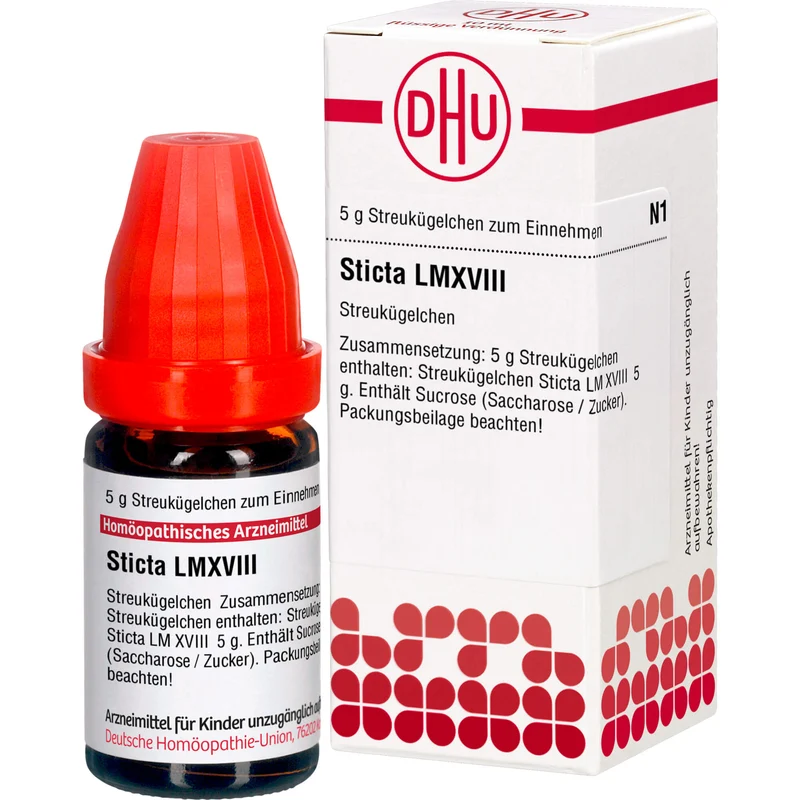 Sticta LM XVIII DHU Globuli, 5 g Globuli
