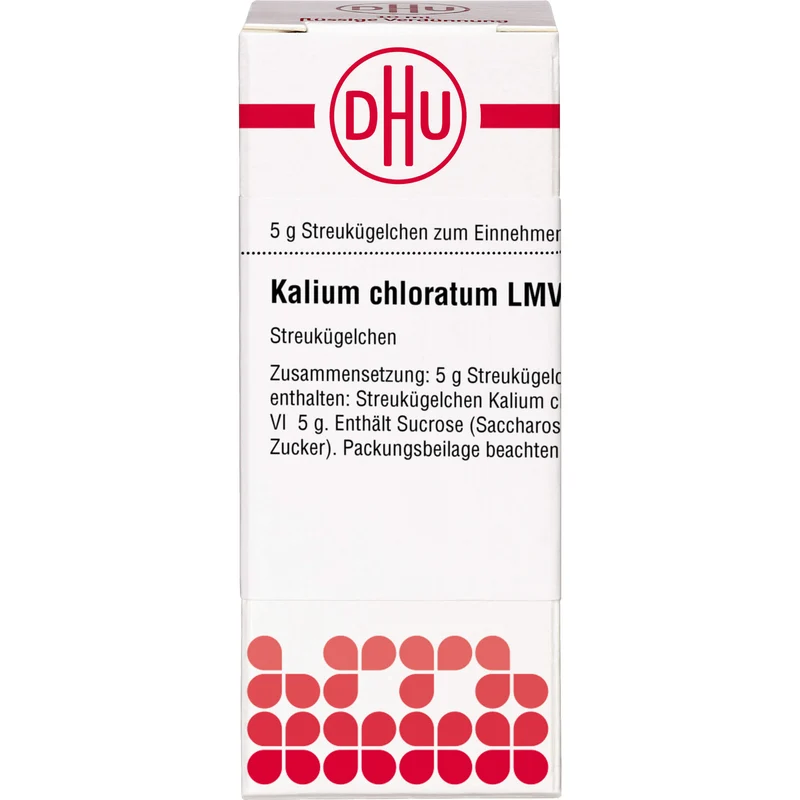 Kalium chloratum LM VI DHU Globuli, 5 g Globuli