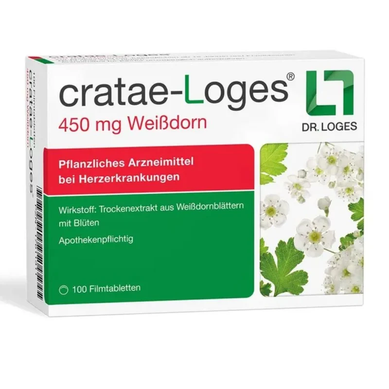 Cratae-Loges 450 mg Weißdorn Filmtabletten bei Herzerkrankungen, 100 St. Tabletten