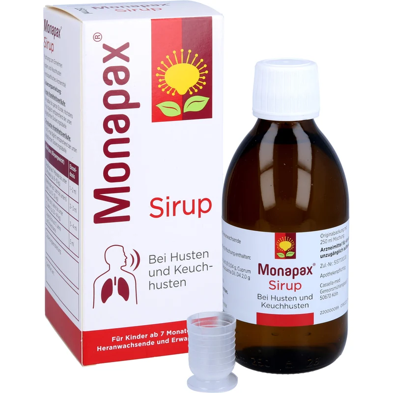 Monapax Sirup bei Husten, 250 ml Lösung
