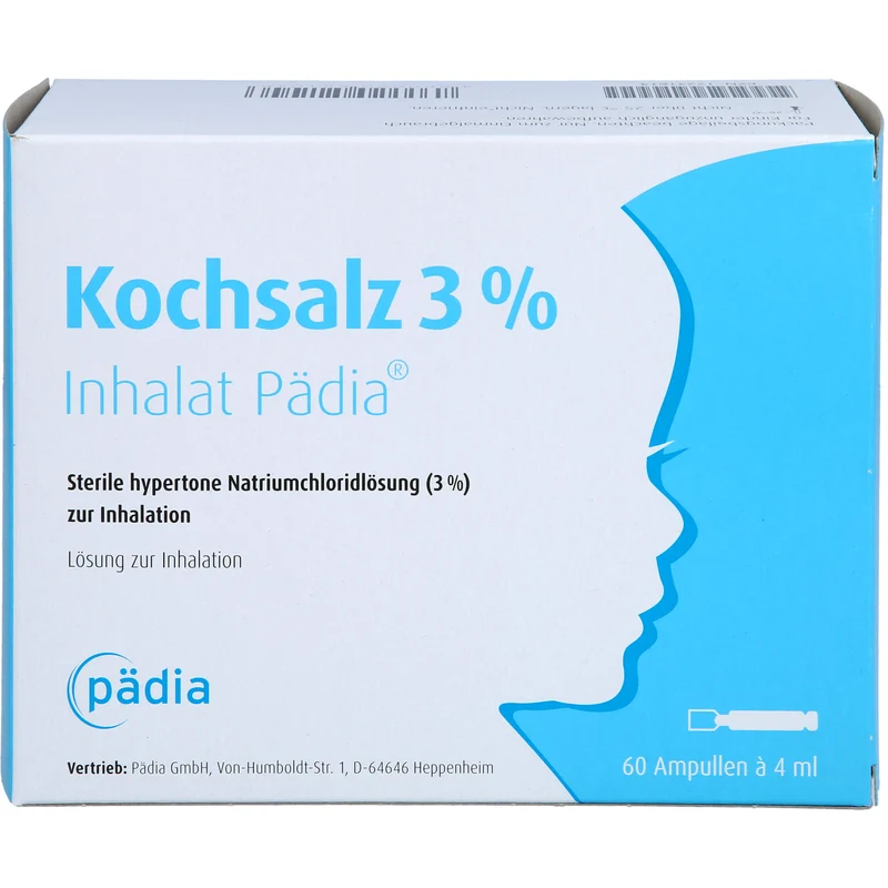 Kochsalz 3 % Inhalat Pädia, 60 St. Ampullen