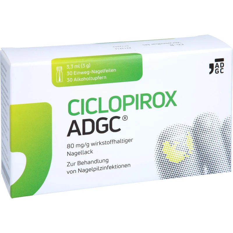 CICLOPIROX ADGC 80 mg/g wirkstoffhaltiger Nagellack, 3.3 ml Wirkstoffhaltiger Nagellack