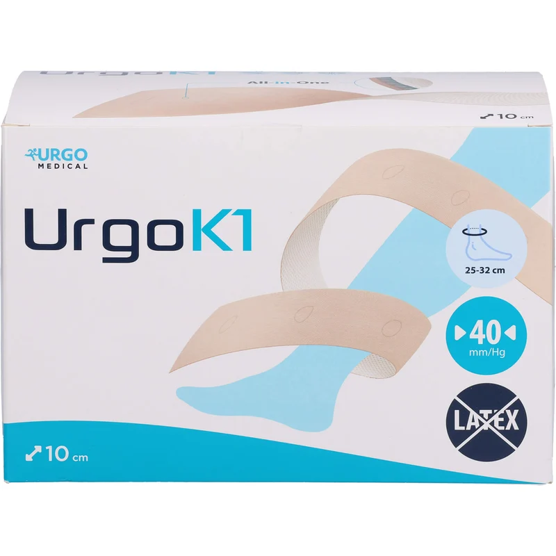 UrgoK1 Kompressionssystem 10 cm Knöchelumfang 25 - 32cm, 6 St. Binde