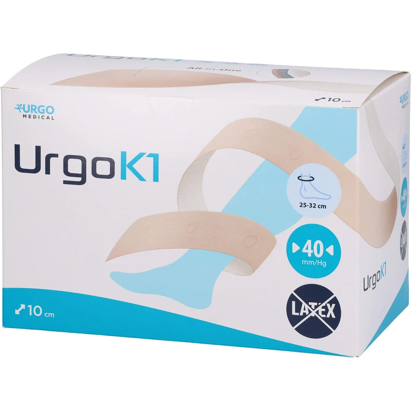 UrgoK1 Kompressionssystem 10 cm Knöchelumfang 25 - 32cm, 6 St. Binde