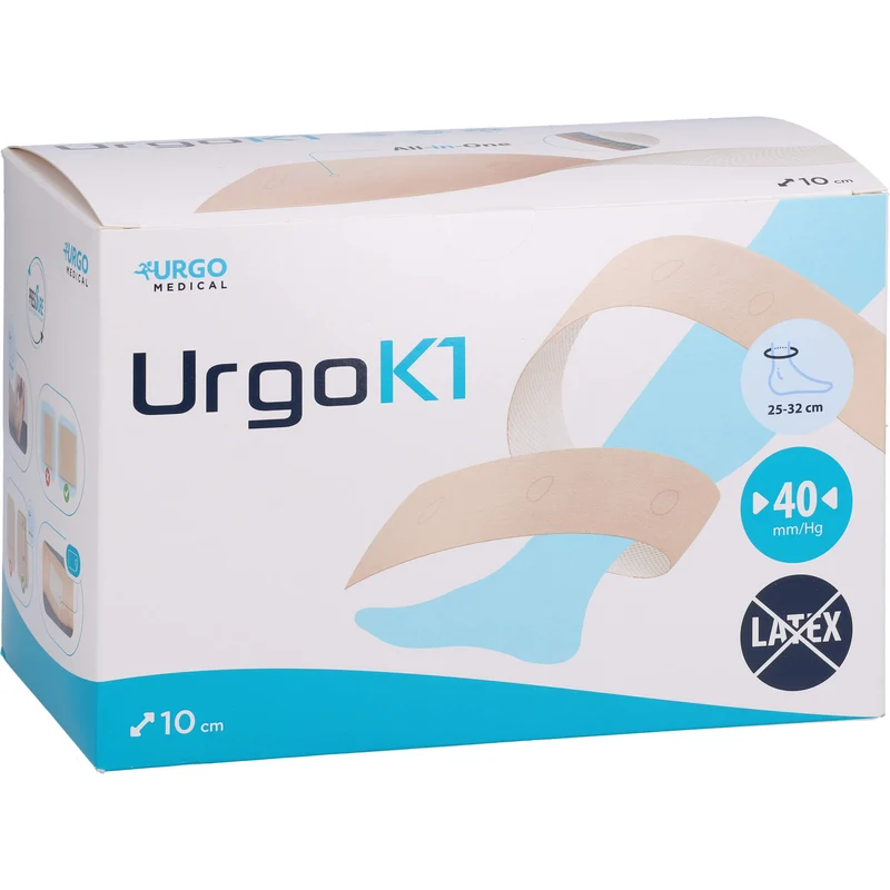 UrgoK1 Kompressionssystem 10 cm Knöchelumfang 25 - 32cm, 6 St. Binde