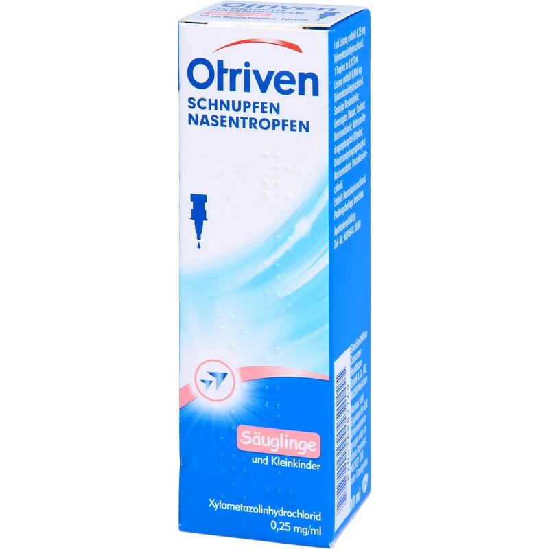 Otriven gegen Schnupfen 0,025 % Nasentropfen, Für Säuglinge und Kleinkinder unter 2 Jahren, 10 ml Lösung