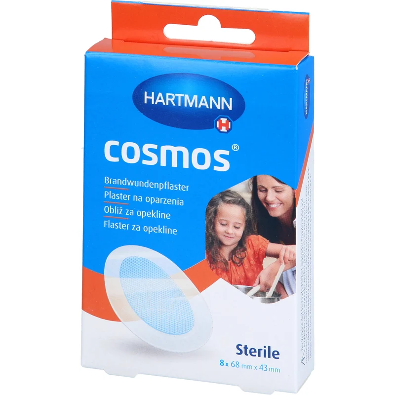 HARTMANN Cosmos sterile Brandwundenpflaster 68 x 43 mm, 8 St. Pflaster