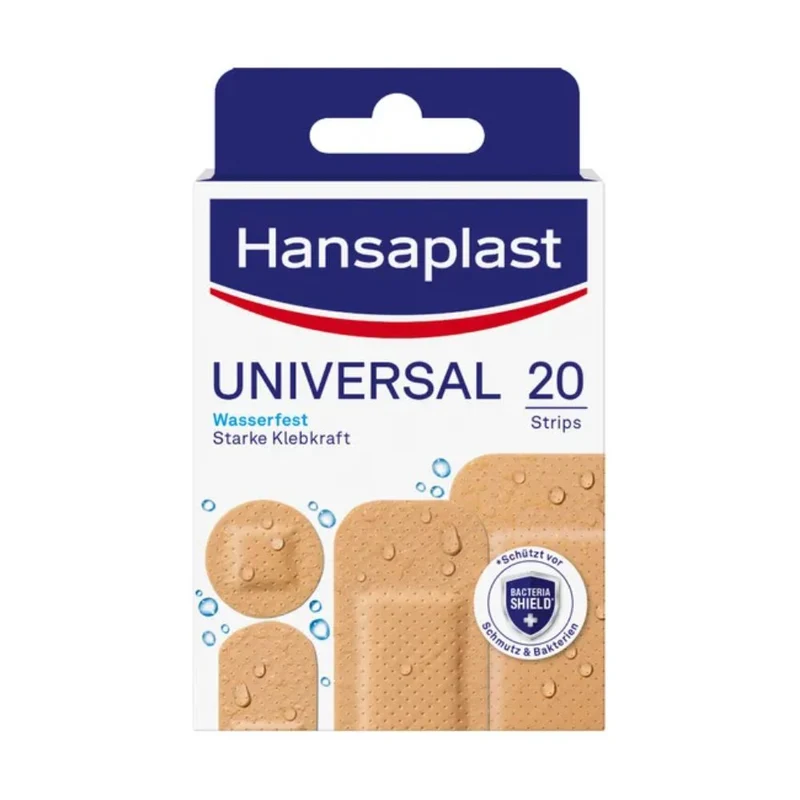 Hansaplast Universal Pflaster Wasserfest 20 Str, 20 St. Pflaster
