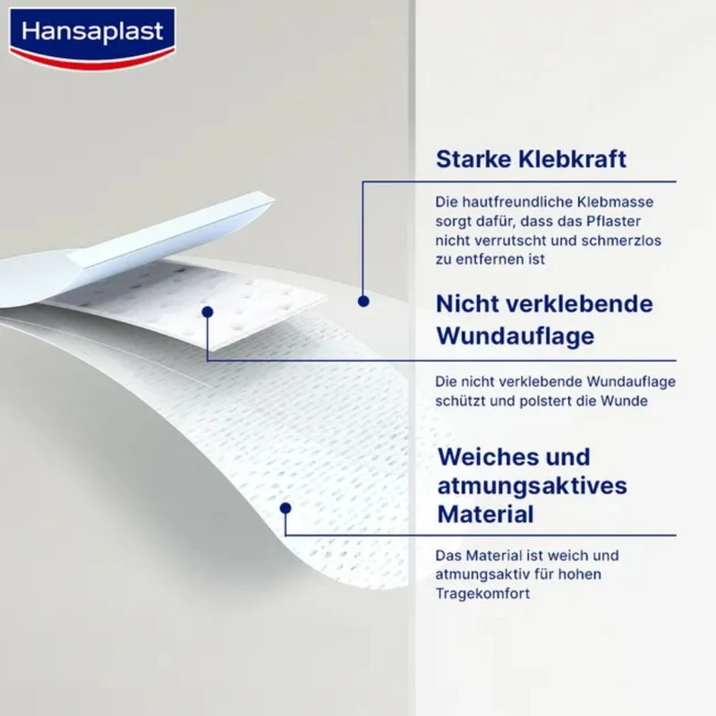Hansaplast Wundverband Steril Sensitive 8x10cm, 5 St. Pflaster