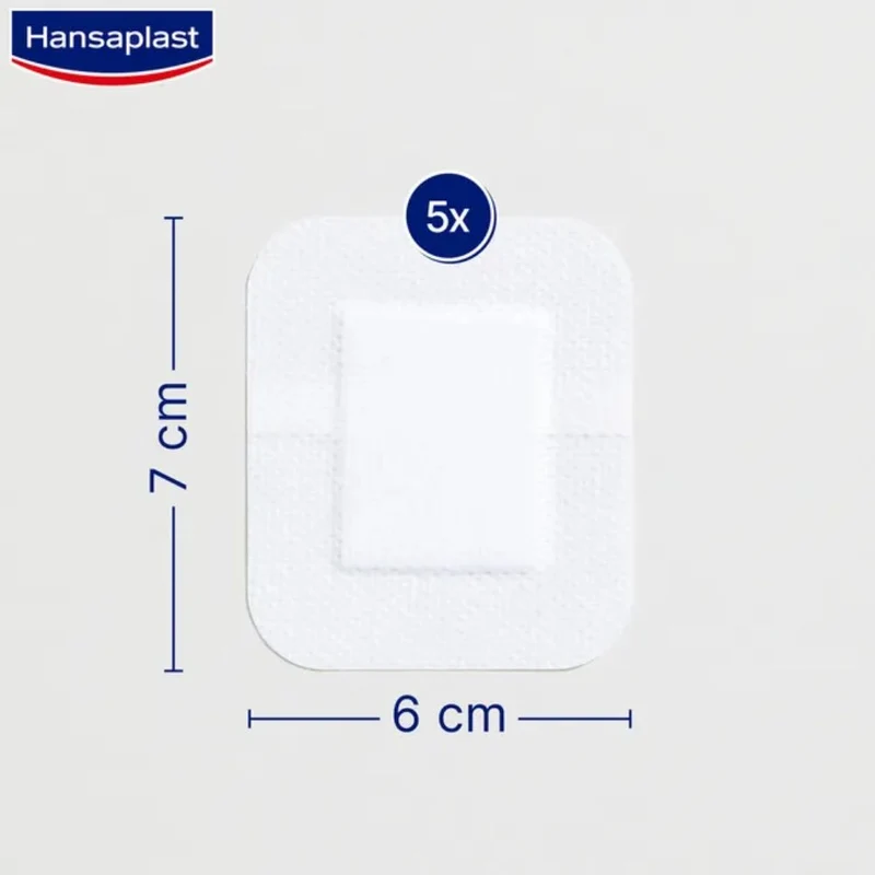 Hansaplast Wundverband Steril Sensitive 6x7cm, 5 St. Pflaster