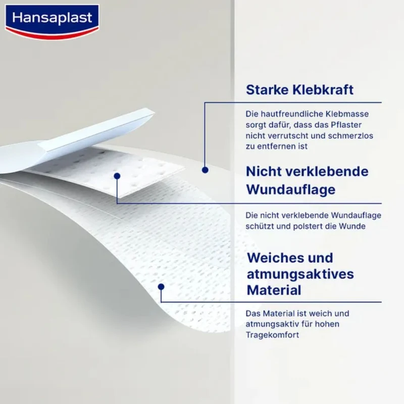 Hansaplast Wundverband Steril Sensitive 6x7cm, 5 St. Pflaster