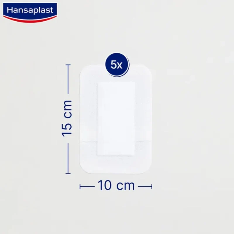 Hansaplast Wundverband Steril Sensitive 10x15cm, 5 St. Pflaster