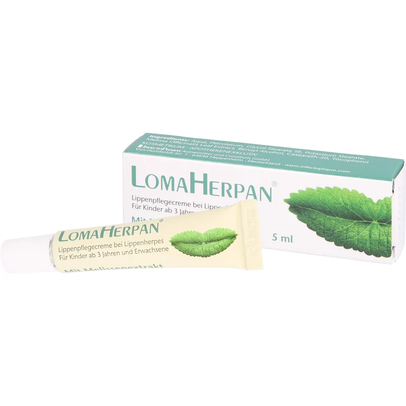 Lomaherpan Lippenpflegecreme mit Melissenextrakt, 5 ml Creme