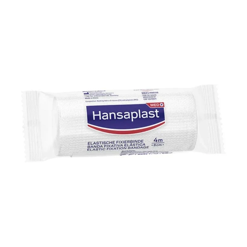Hansaplast elastische Fixierbinde gekreppt 4 m x 8 cm, 1 St. Verband