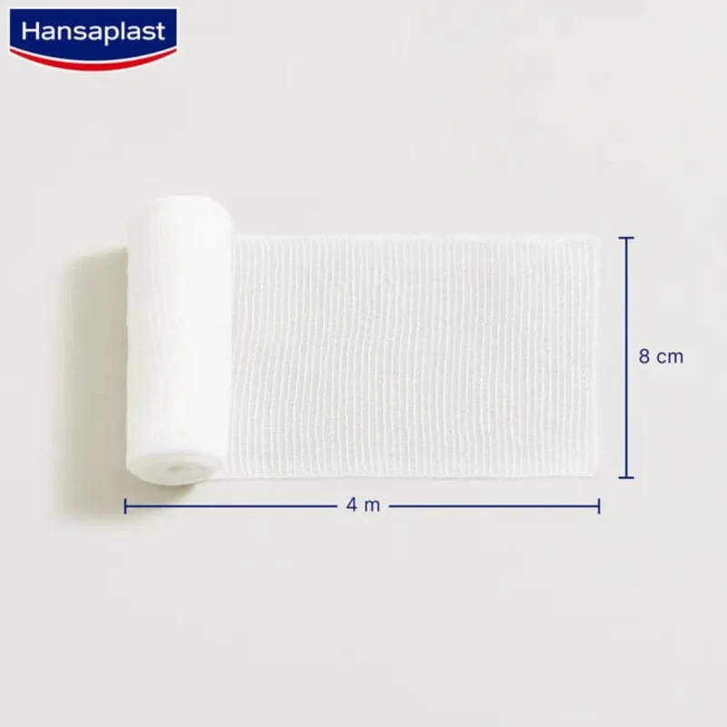 Hansaplast elastische Fixierbinde gekreppt 4 m x 8 cm, 1 St. Verband