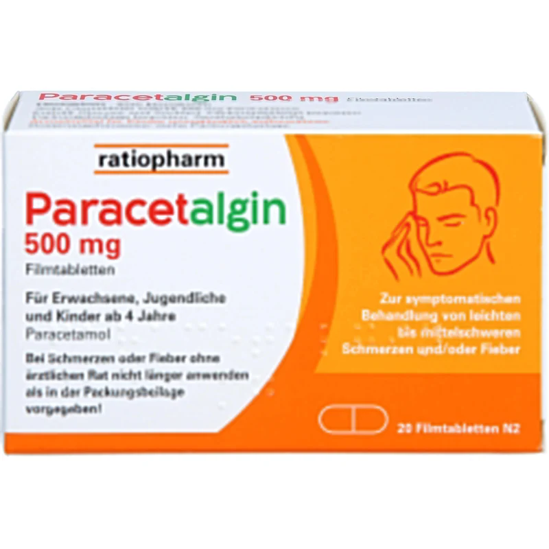 Paracetalgin 500 mg Filmtabletten, 20 St. Tabletten