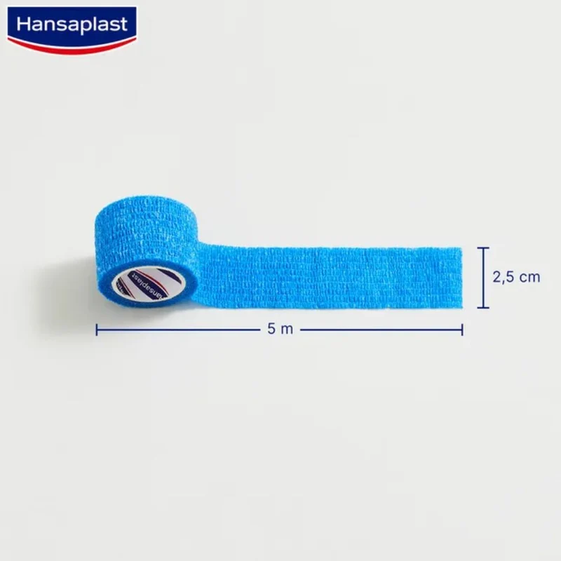 Hansaplast Selbsthaft. Fingerverband blau 5mx2,5cm, 1 St. Pflaster