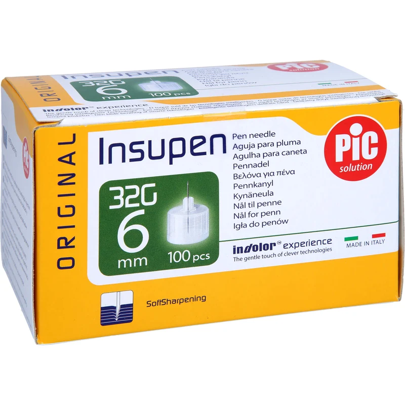 Insupen Pen Nadeln Original 32G 6 mm, 100 St. Kanülen