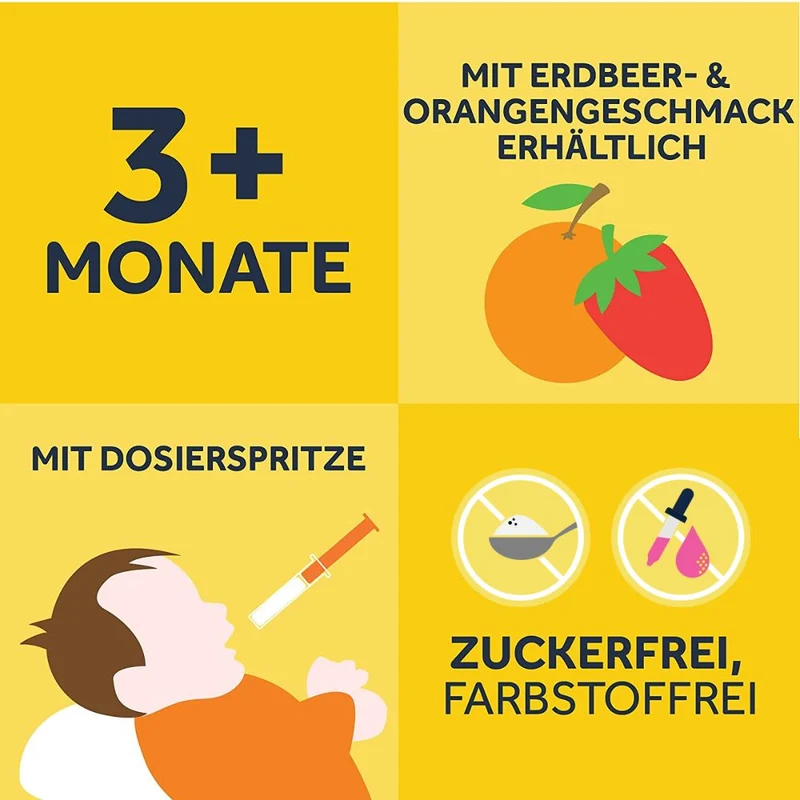 Nurofen Junior Fieber- & Schmerzsaft Orange, 100 ml Lösung