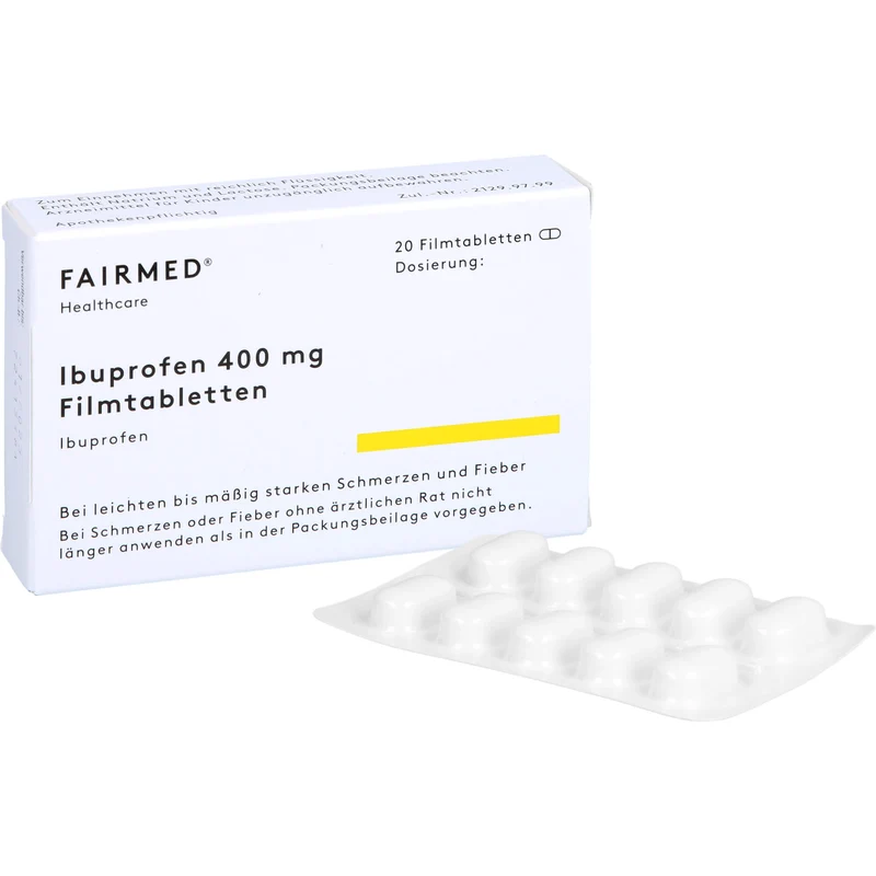 Fair-med Ibuprofen 400 mg Filmtabletten, 20 St. Tabletten