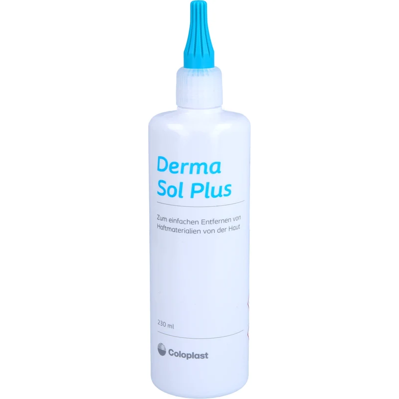 Derma Sol Plus Lösung zur leichten Entfernung von Klebeflächen von Stomaversorgungen und Pflastern, 230 ml Lösung