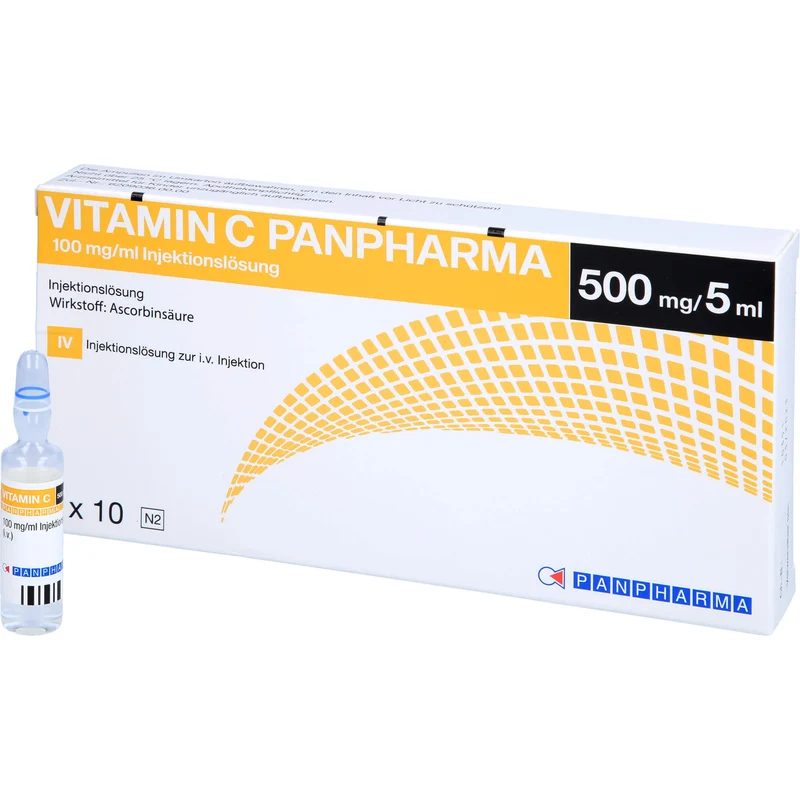 Vitamin C Panpharma 100 mg/ml Injektionslösung, 10 St. Ampullen