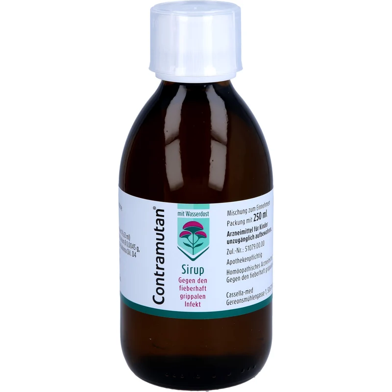 Contramutan Sirup Mischung gegen den fieberhaft grippalen Infekt, 250 ml Lösung