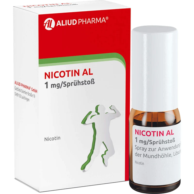 Nicotin AL 1 mg/Sprühstoß Spray zur Rauchentwöhnung, 2 St. Spray