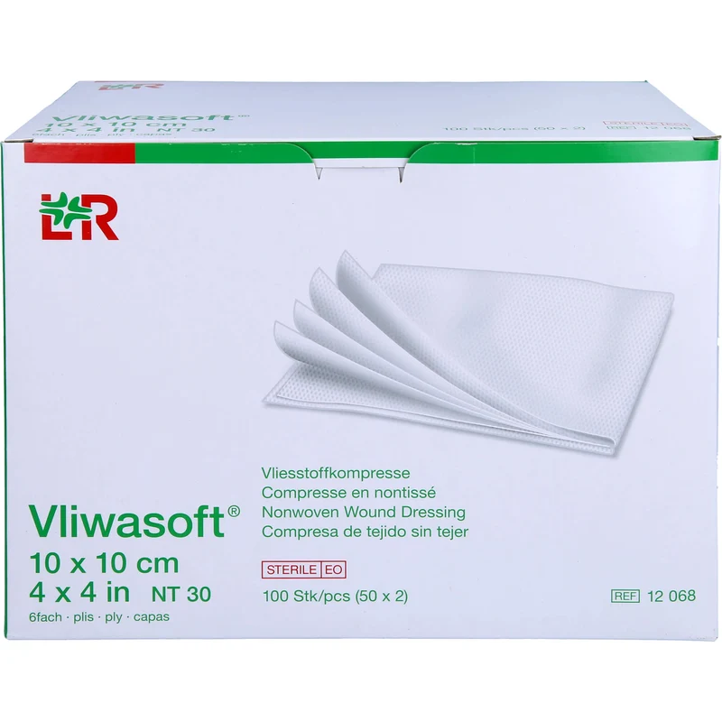 Vliwasoft Vlieskompresse 10x10cm, 50X2 St KOM