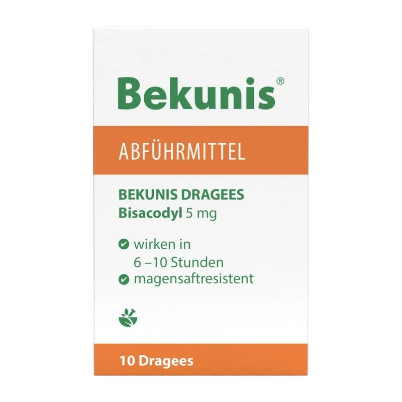Bekunis Dragees Bisacodyl 5 mg Abführmittel, 10 St. Tabletten