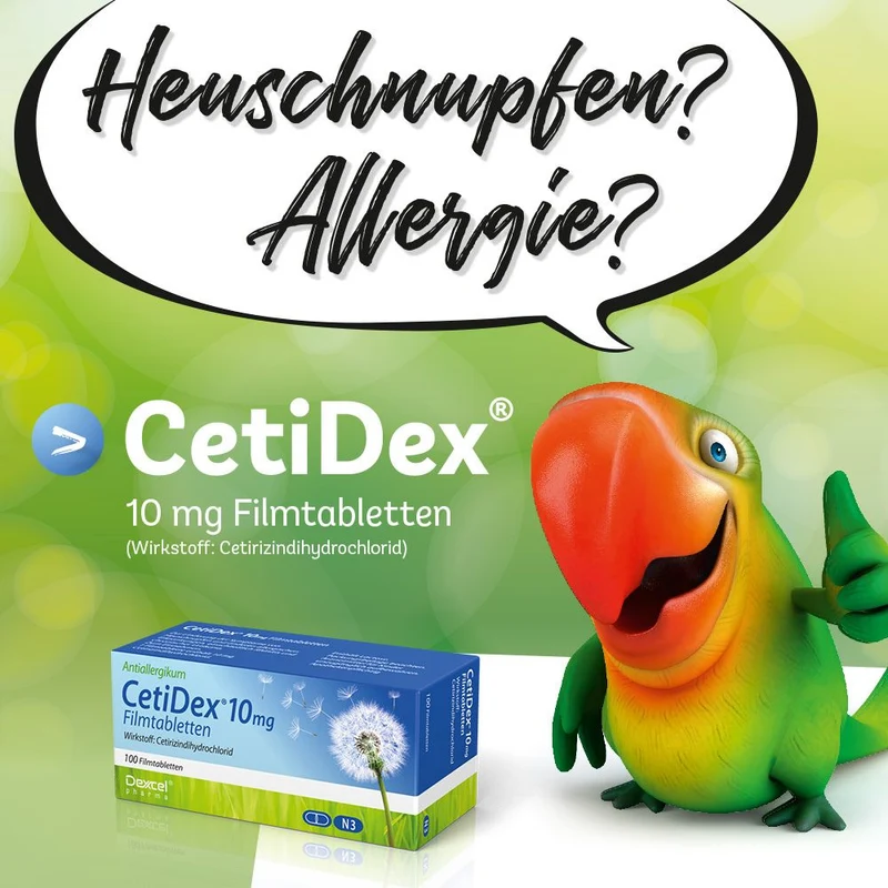 CetiDex 10 mg Tabletten bei Allergien, 20 St. Tabletten