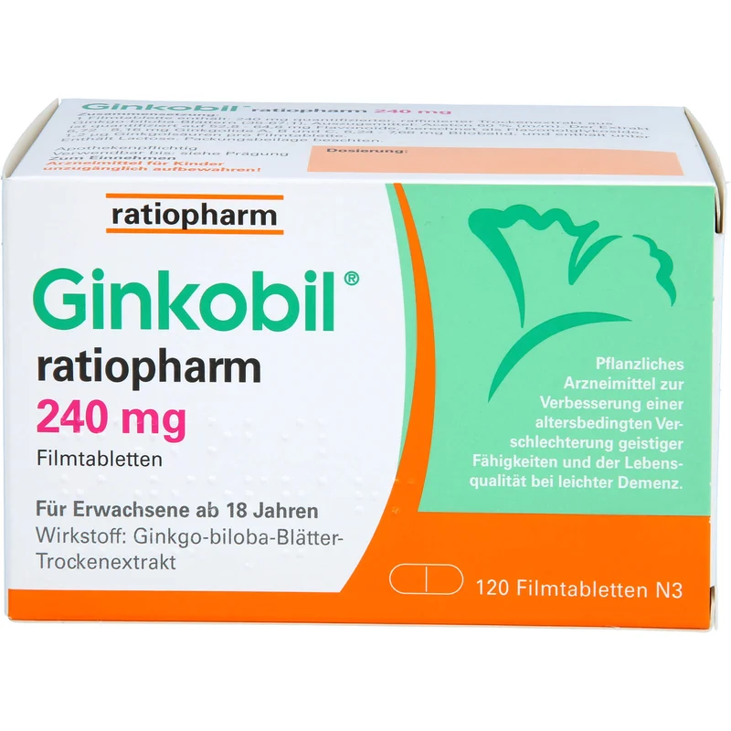Ginkobil® ratiopharm 240 mg Filmtabletten, 120 St FTA