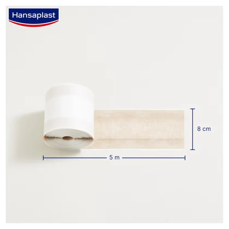Hansaplast Soft besonders hautfreundlich 5 m x 8 cm Rolle Pflaster, 1 St. Pflaster