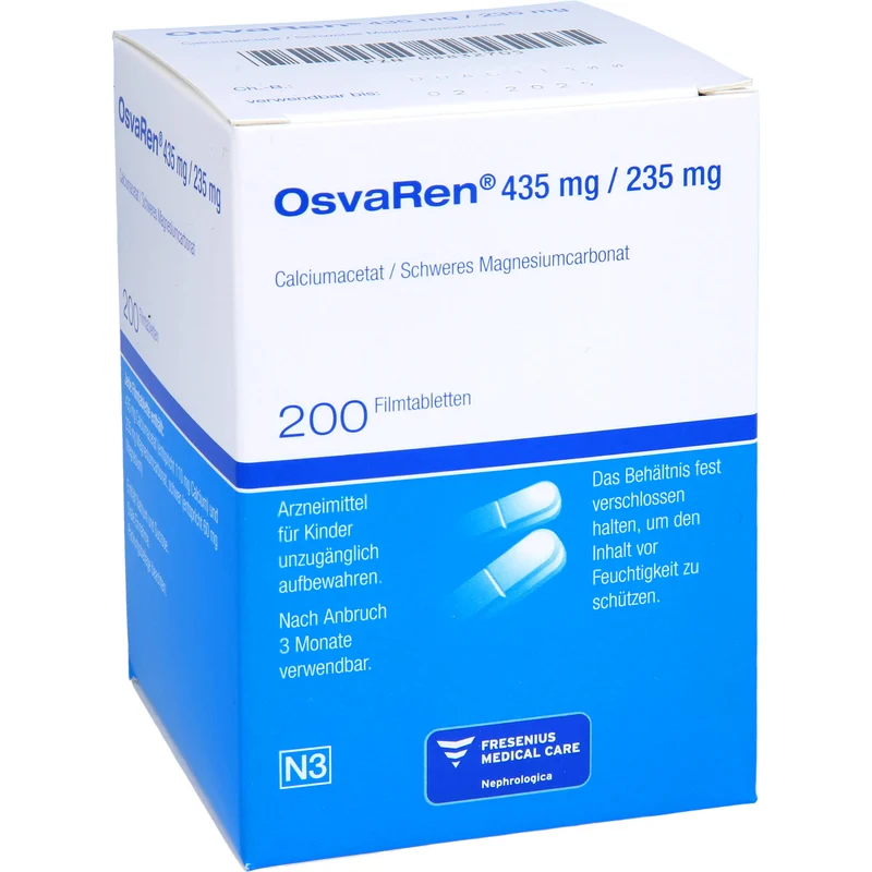 OsvaRen Filmtabletten bei hohen Phosphatwerten, 200 St. Tabletten