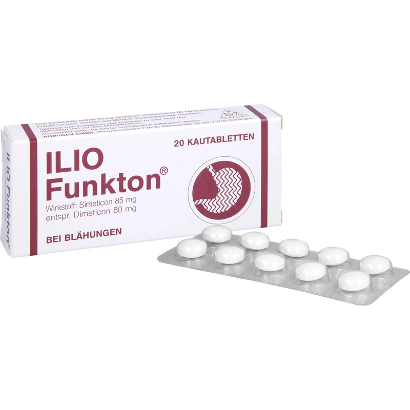 Ilio-Funkton Kautabletten bei Blähungen, 20 St. Tabletten