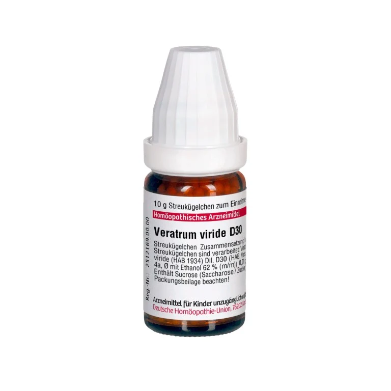 Veratrum viride D30 DHU Globuli, 10 g Globuli