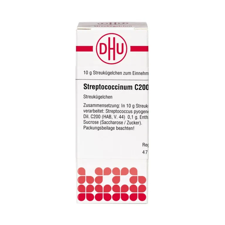 Streptococcinum C200 DHU Globuli, 10 g Globuli
