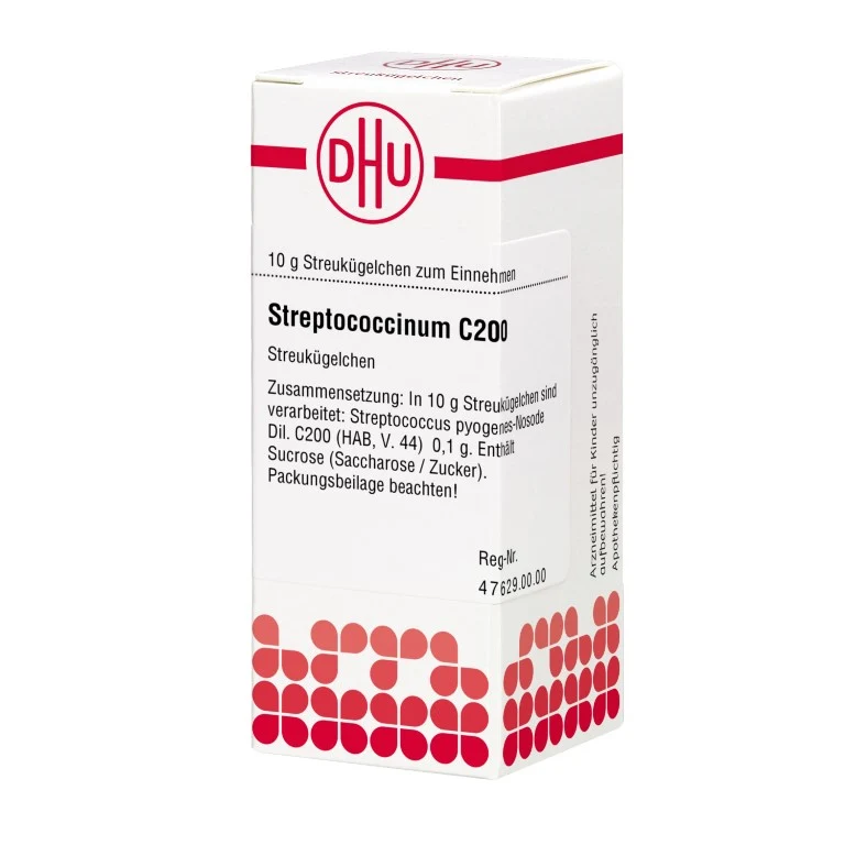 Streptococcinum C200 DHU Globuli, 10 g Globuli